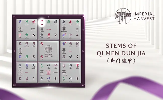 Stems of Qi Men Dun Jia (奇门遁甲)