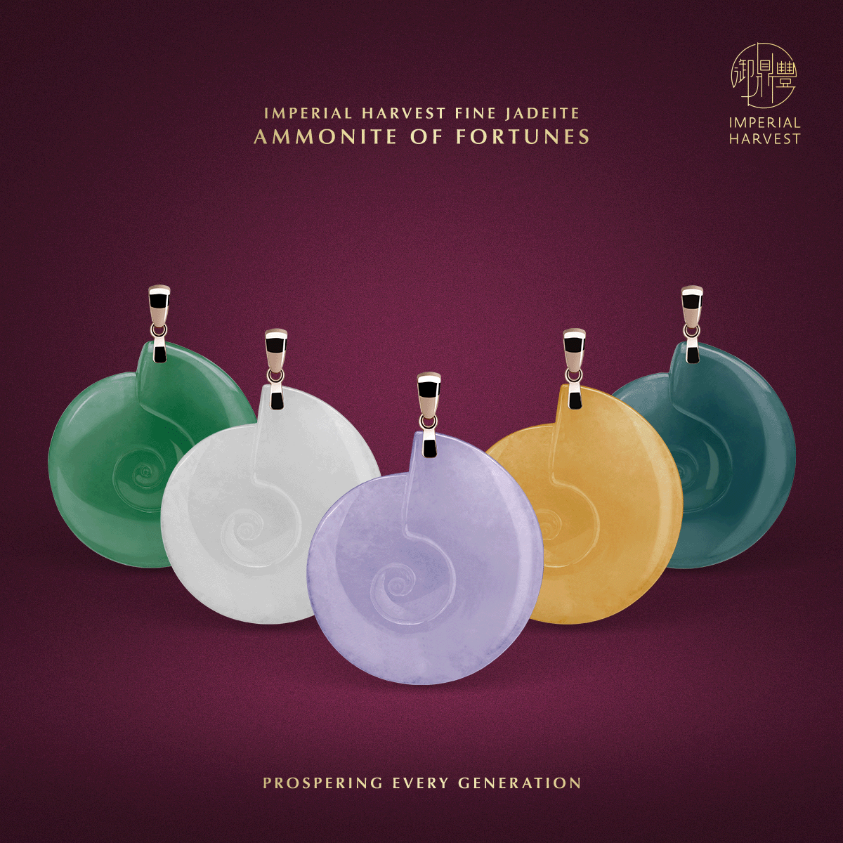 Blog 03.06 Imperial Harvest Fine Jadeite Ammonite of Fortunes Collection