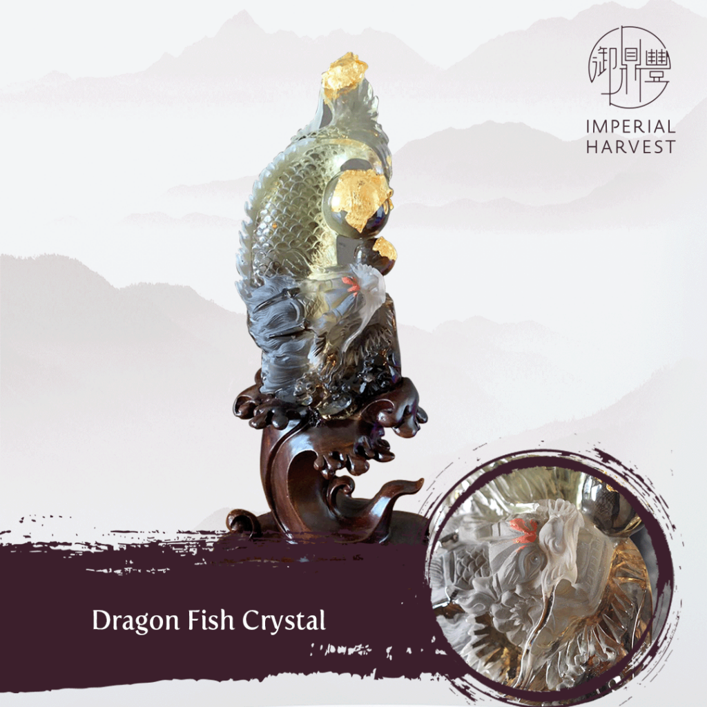 Imperial Harvest Dragon Fish Crystal owned by Mr Jeff Yeo