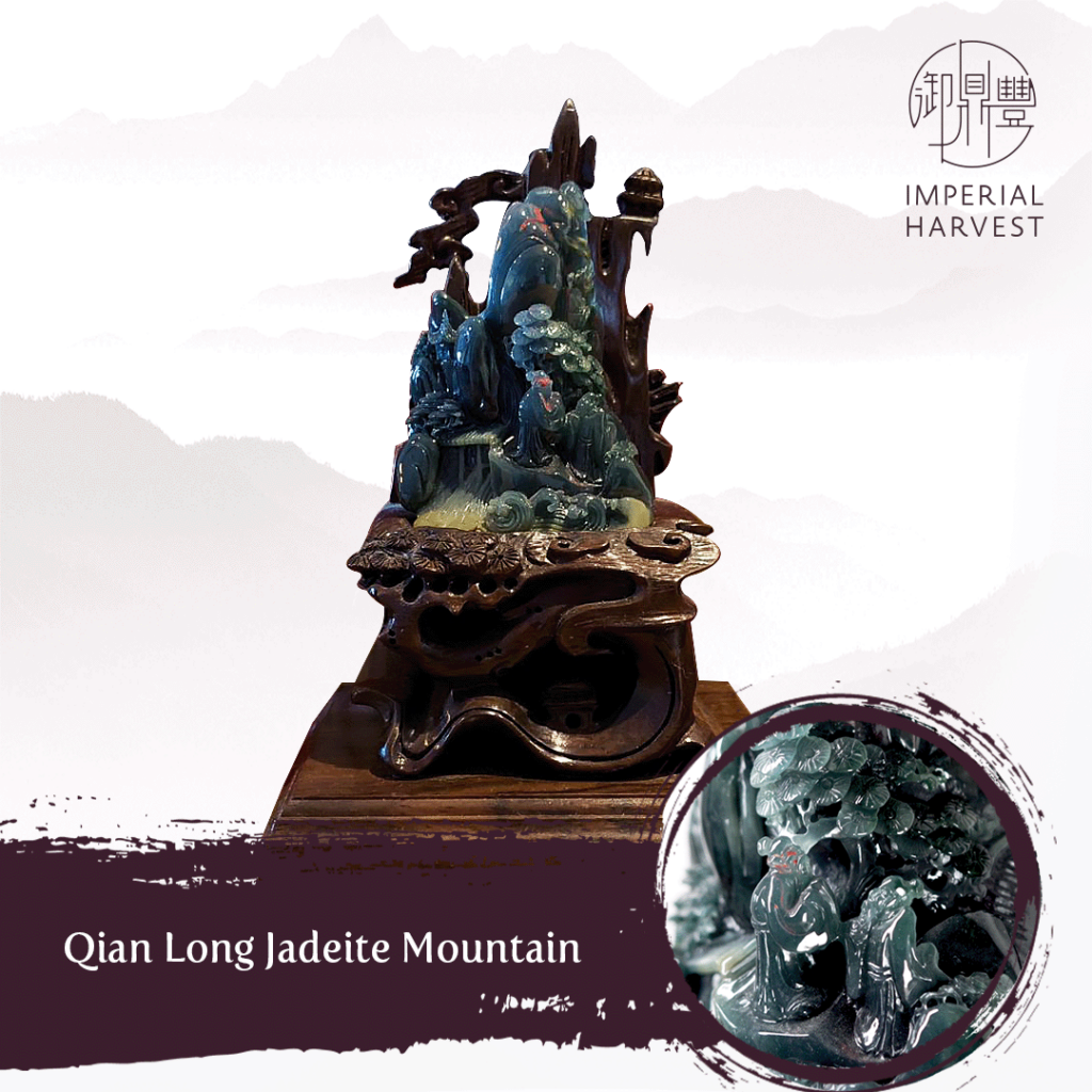 Imperial Harvest Qian Long Jadeite Mountain owned by Mr Jeff Yeo