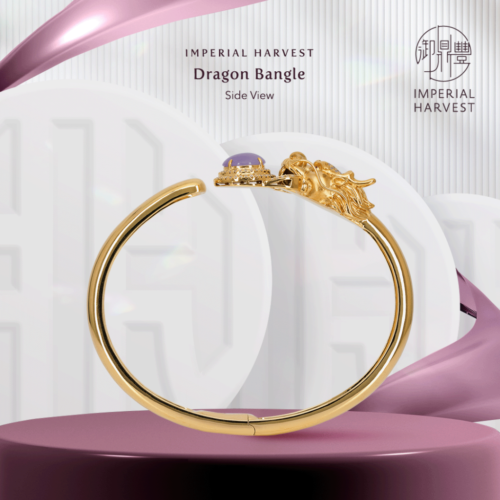 Side view of the Imperial Harvest Imperial Dragon Bangle.