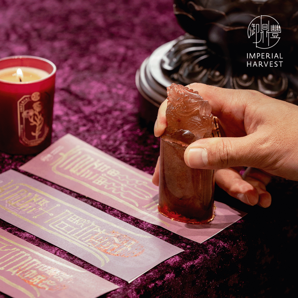 Master David stamping the Seven Star talismans during the Longtaitou Blessings ritual