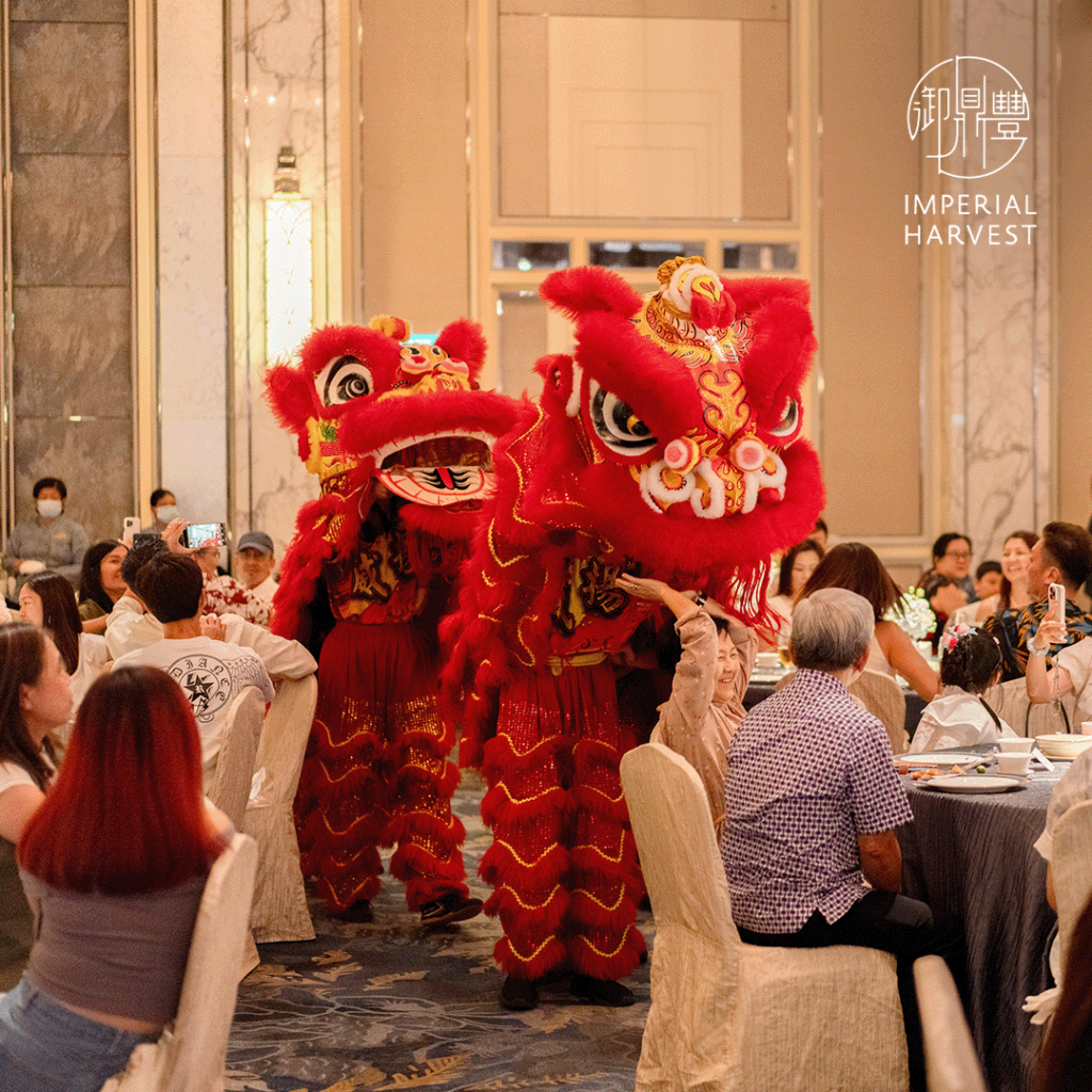 Lion dance performance at the Imperial Harvest 2025 Chinese New Year Celebration