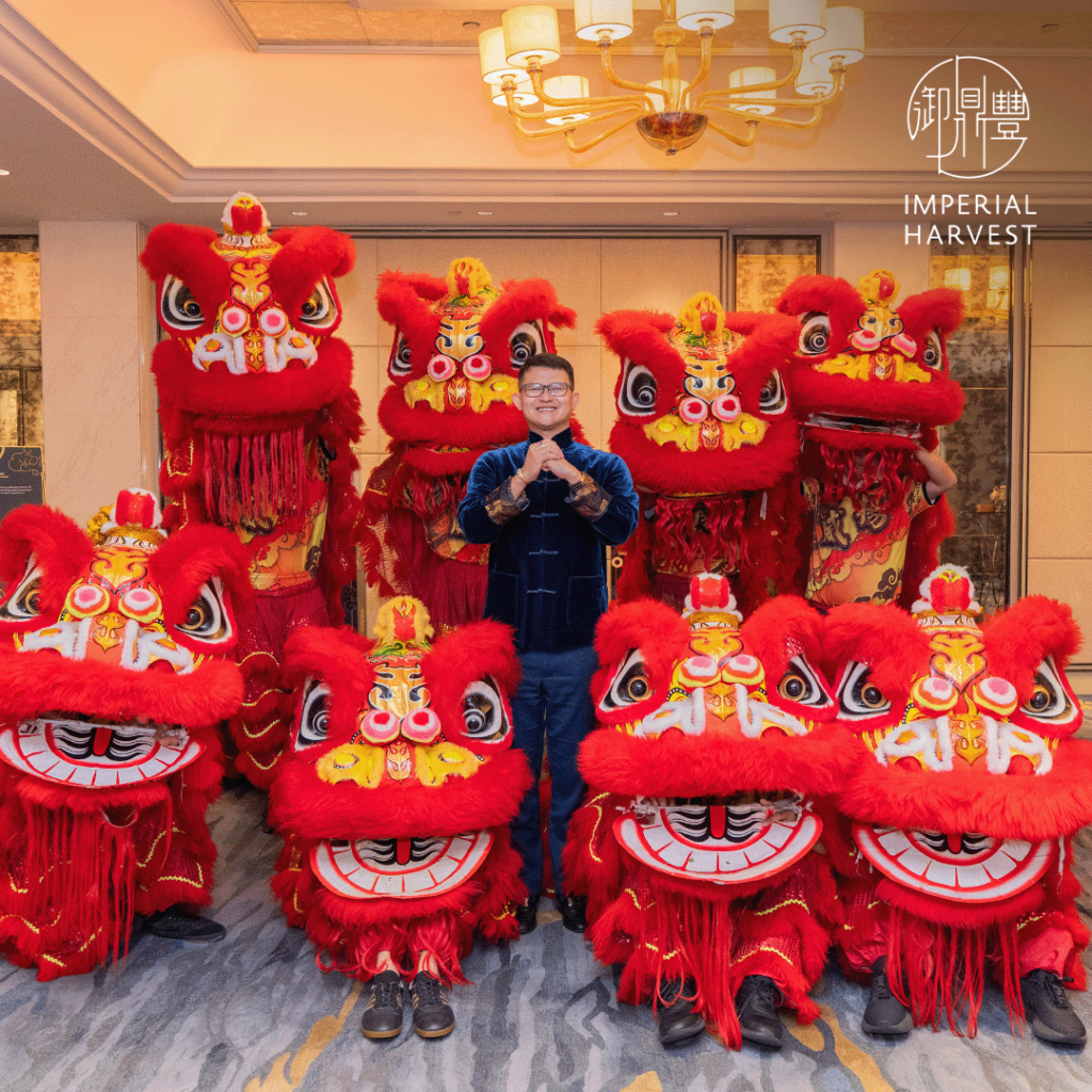 Lion dance troupe at Imperial Harvest 2025 Chinese New Year Celebration 