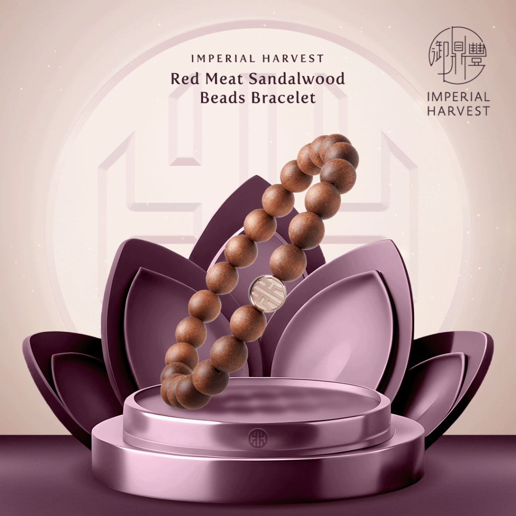 Imperial Harvest Red Meat Sandalwood Beads Bracelet