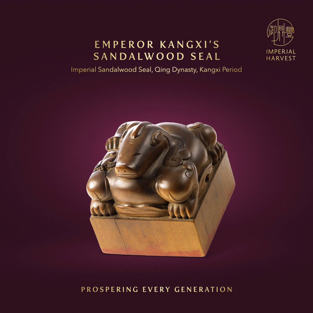 Emperor Kangxi's Sandalwood Seal