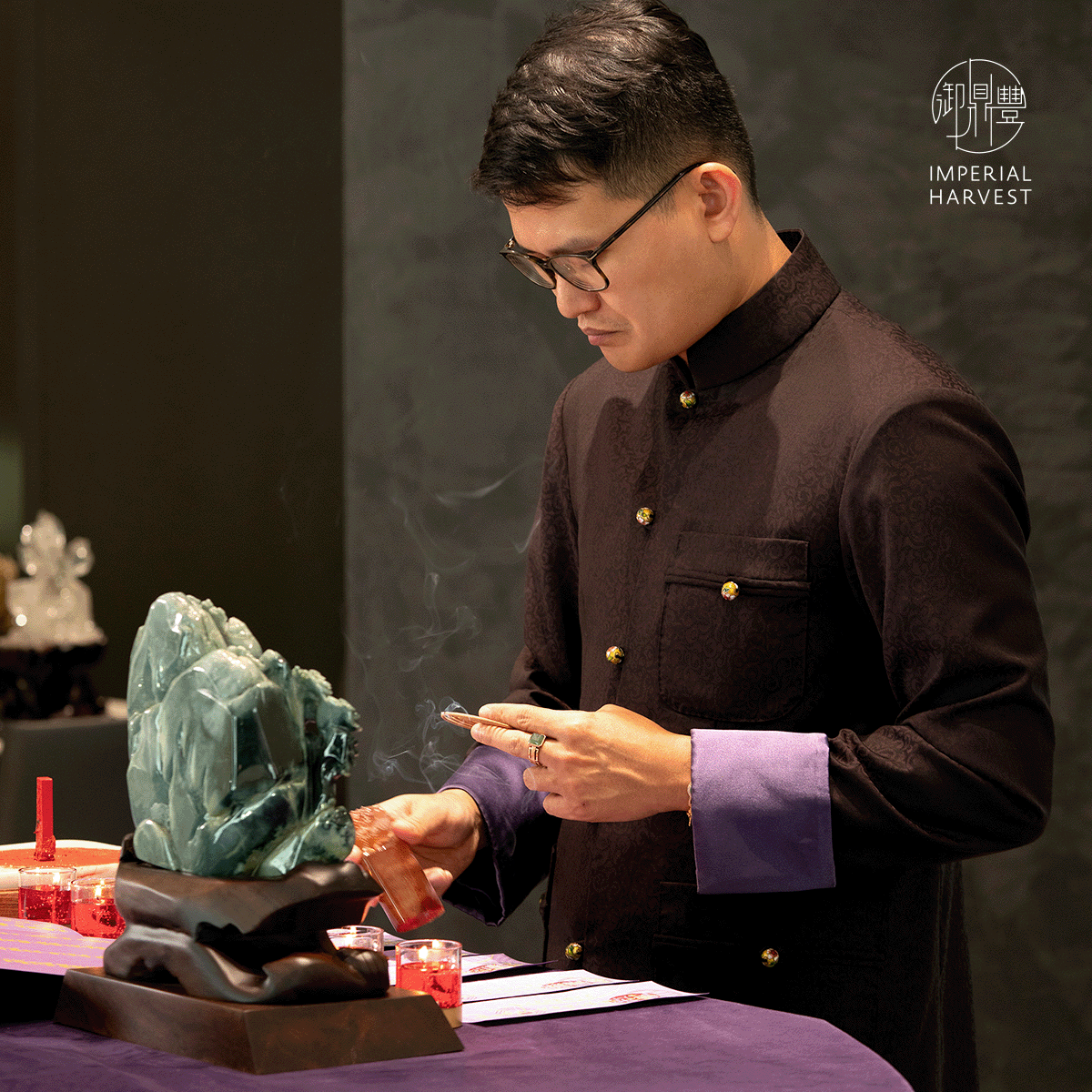 Master David Conducting Vesak Day Blessing Ritual
