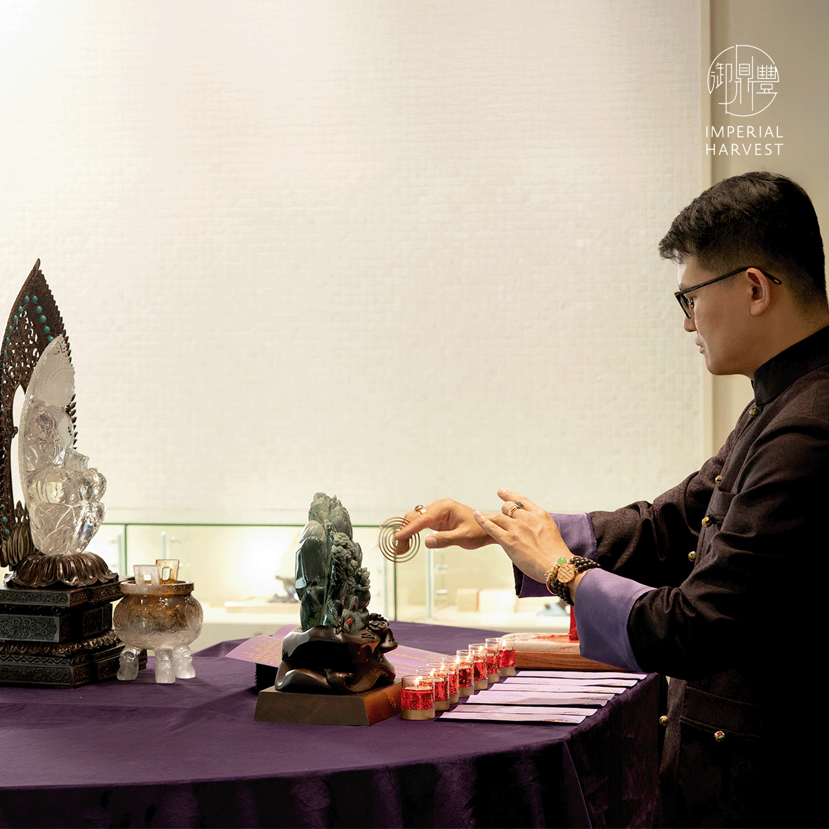Master David Conducting Vesak Day Blessing Ritual