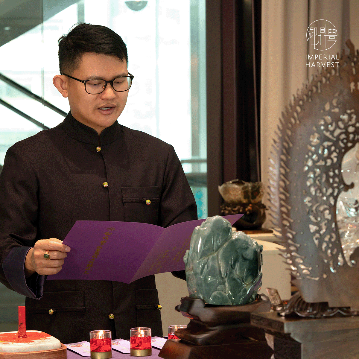 Master David Conducting Vesak Day Blessing Ritual