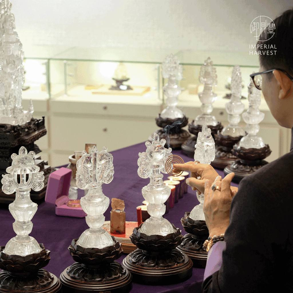Imperial Harvest hand-crafted crystal ceremonial artefacts