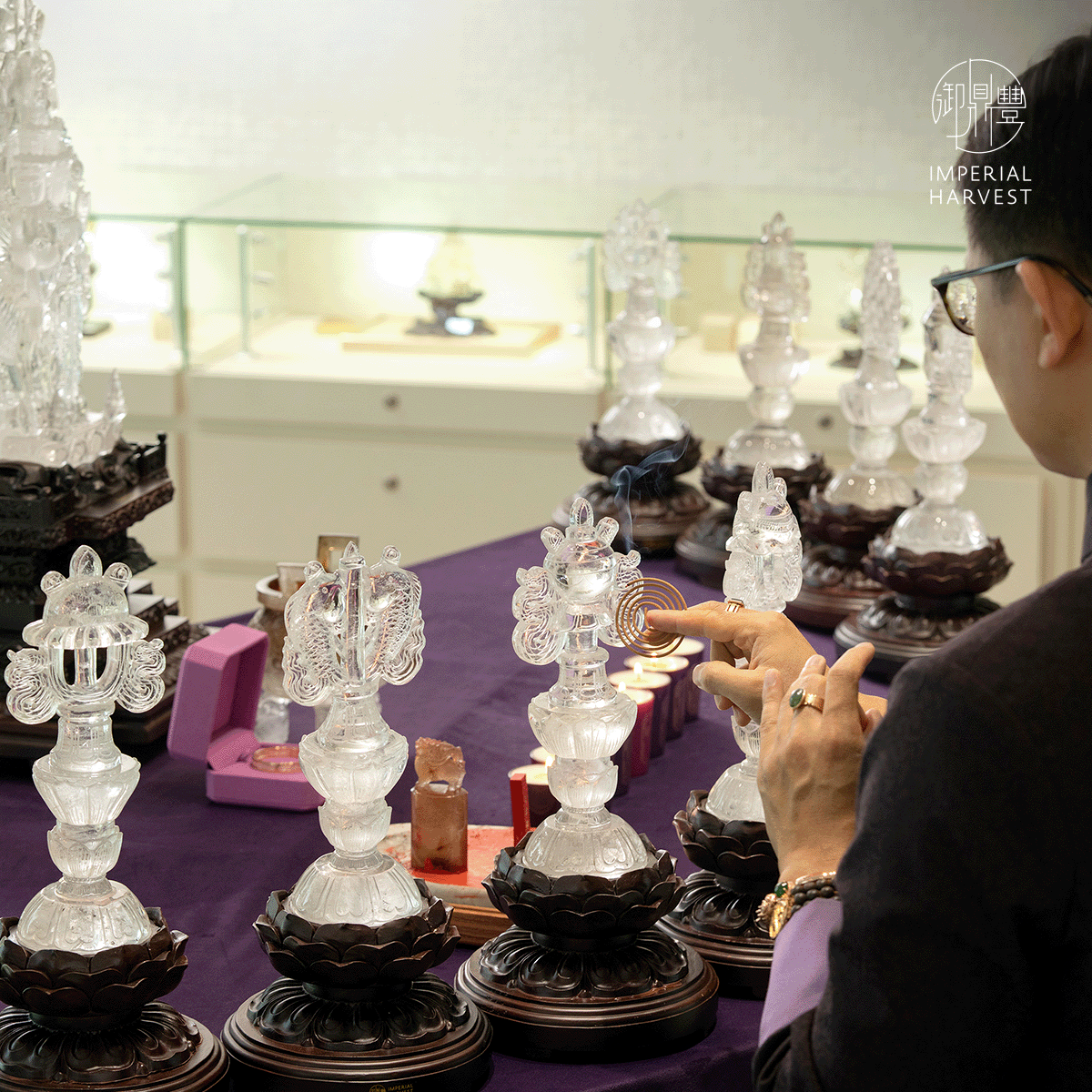 Imperial Harvest hand-crafted crystal ceremonial artefacts