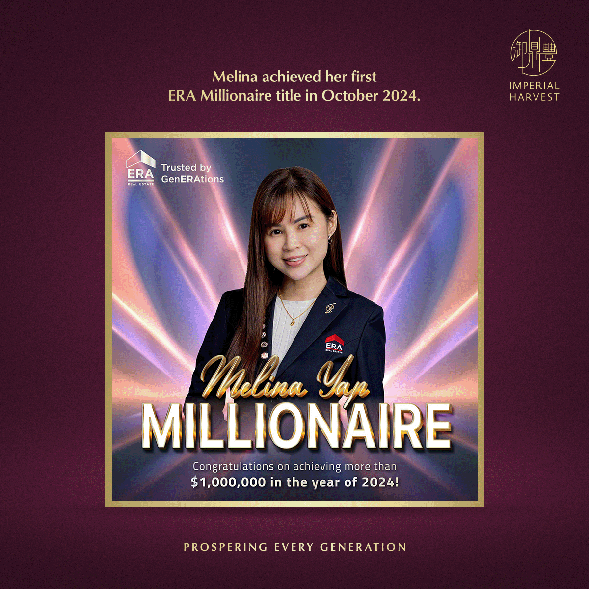 Blog 04.17 Imperial Harvest Stories — Melina Yap ERA Millionaire 2024