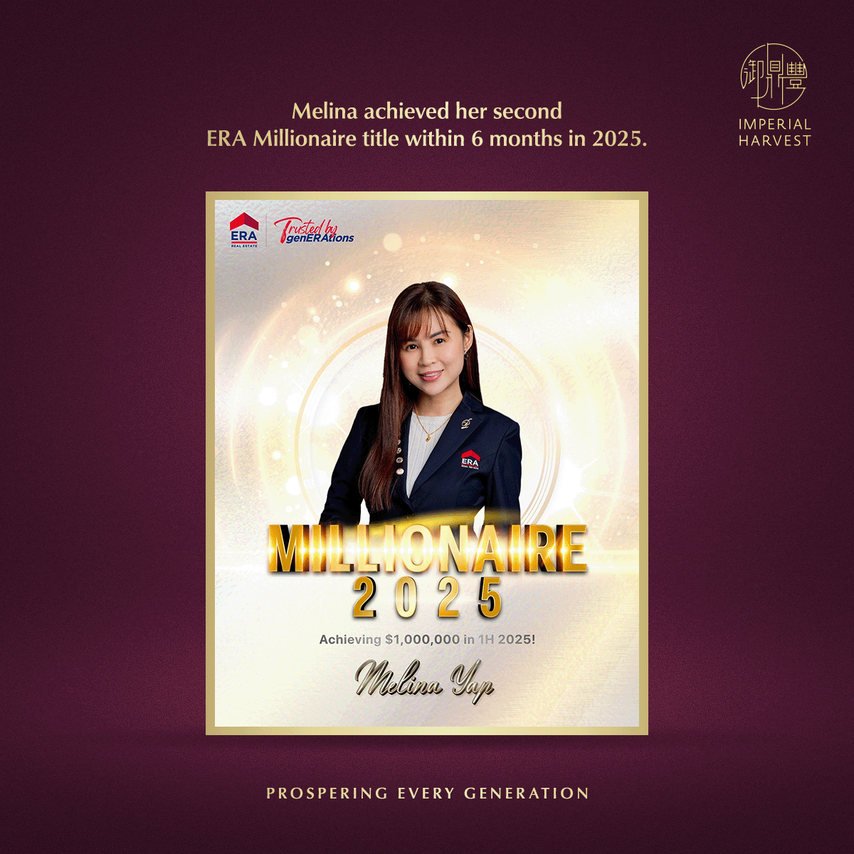 Blog 04.17 Imperial Harvest Stories — Melina Yap ERA Millionaire 2025