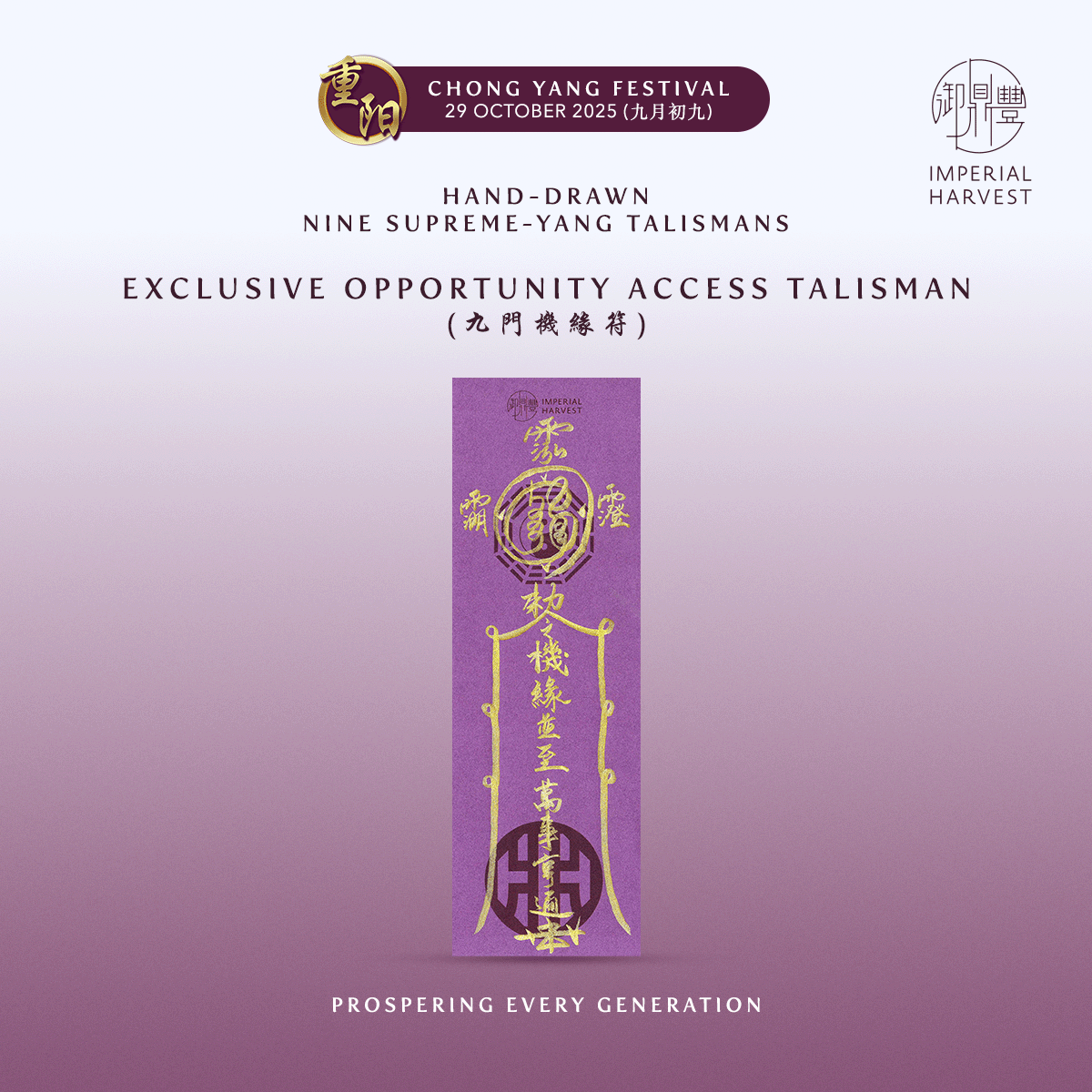 Blog 10.03 Feng Shan and the Chong Yang Festival The Nine Supreme Yang Talisman 4