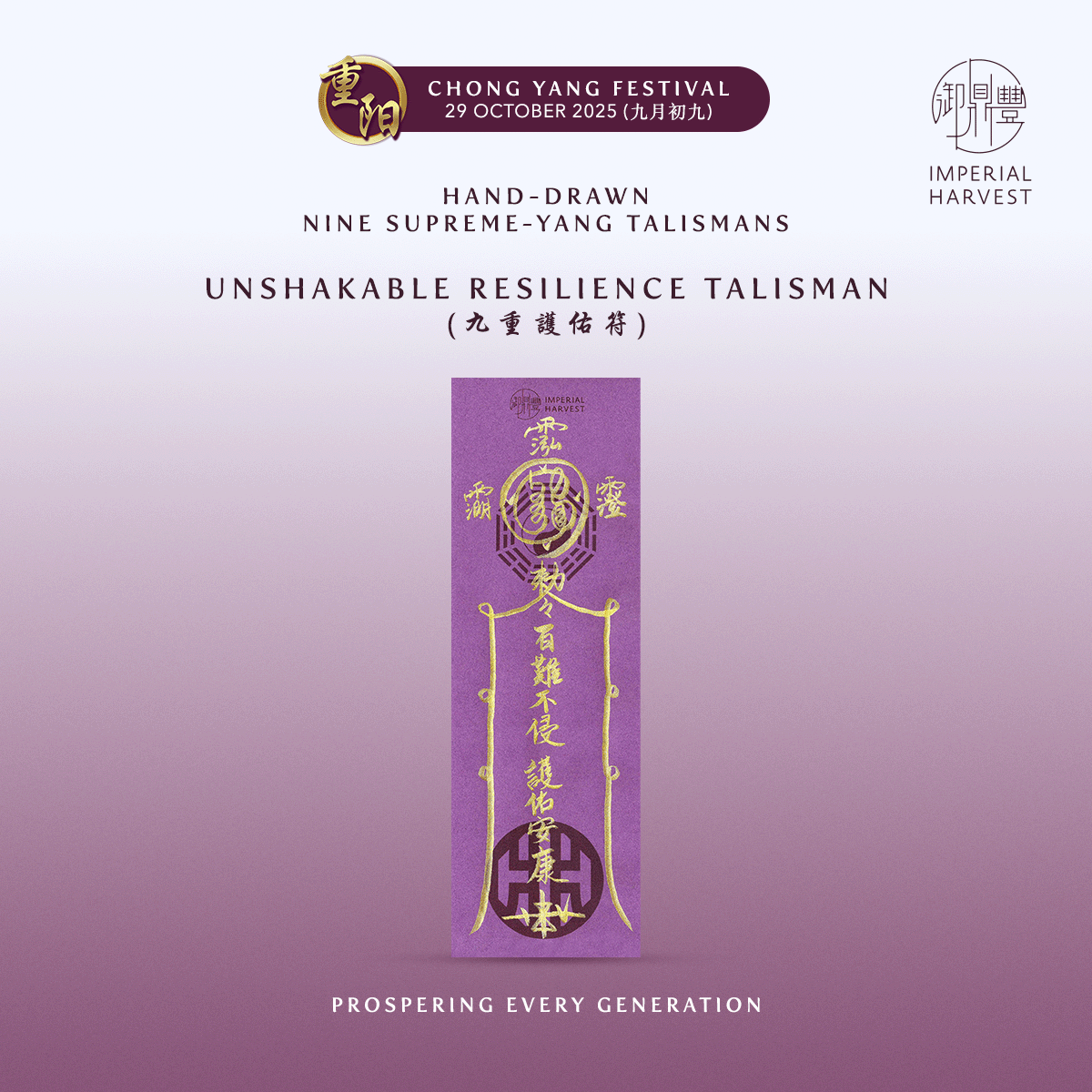 Blog 10.03 Feng Shan and the Chong Yang Festival The Nine Supreme Yang Talisman 6
