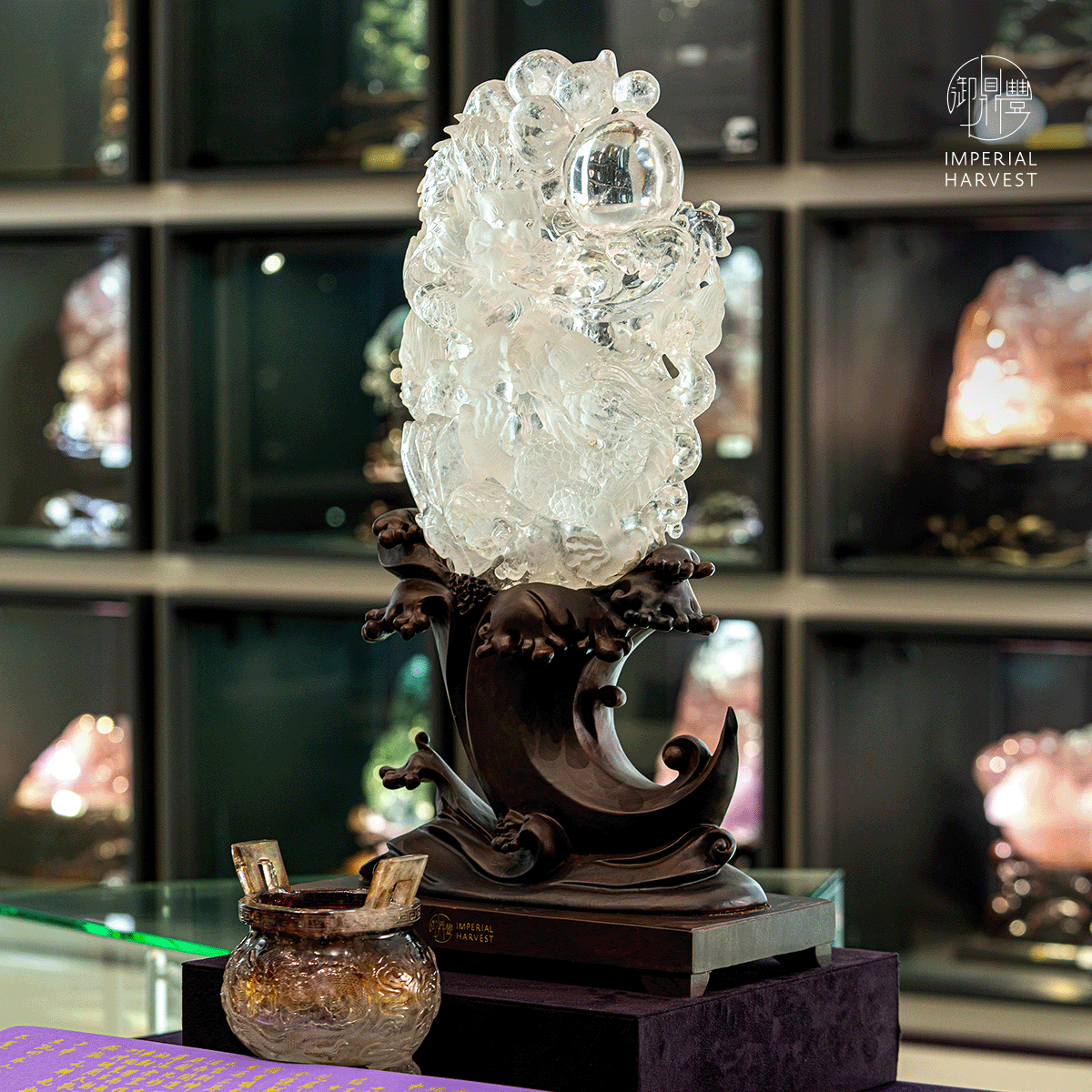 Blog 12.19 Imperial Harvest Clear Quartz Double Dragon Double Dragon in Winter Solstice Ritual