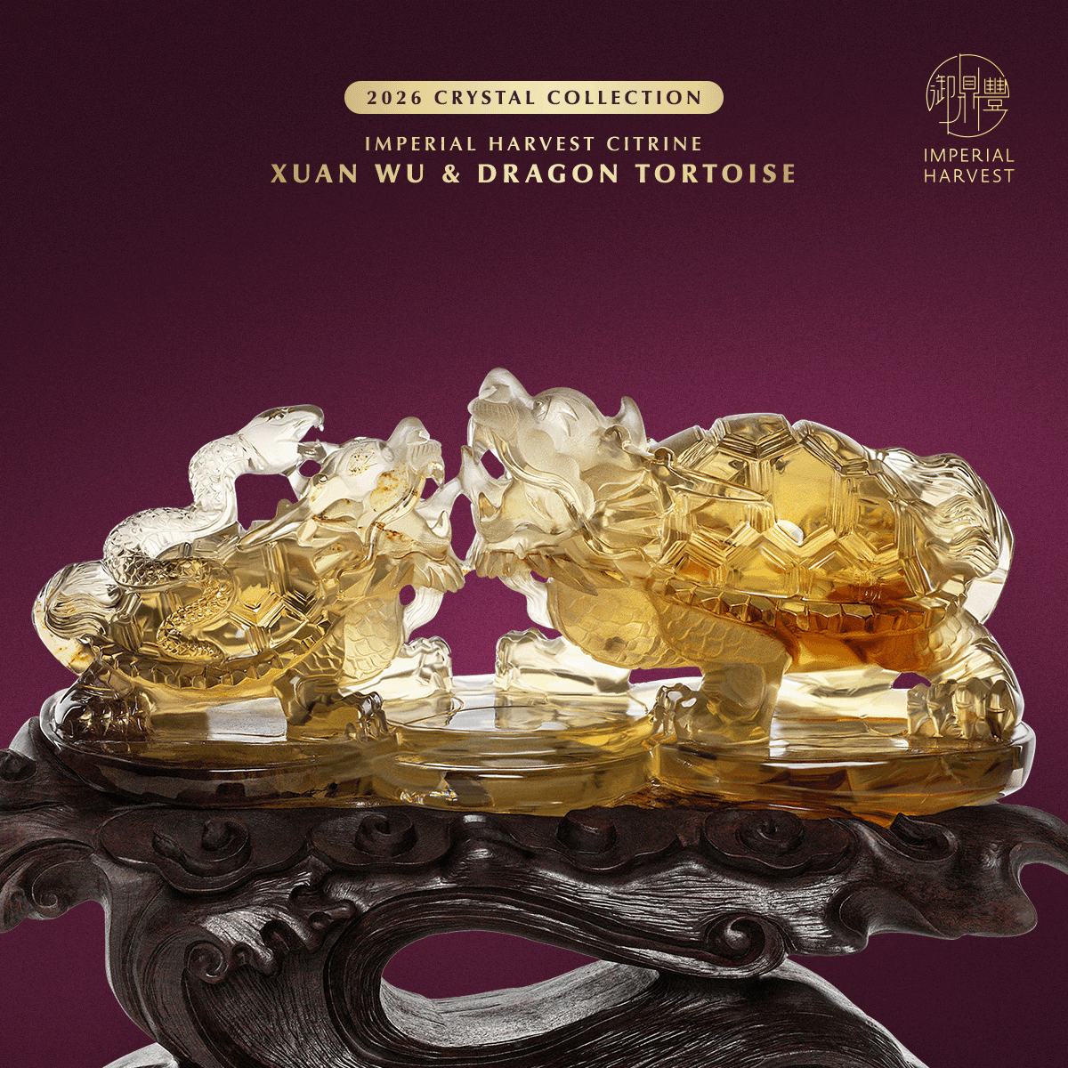 Blog 02.06 Imperial Harvest 2026 Crystal Collection Xuan Wu Dragon Tortoise Close Up