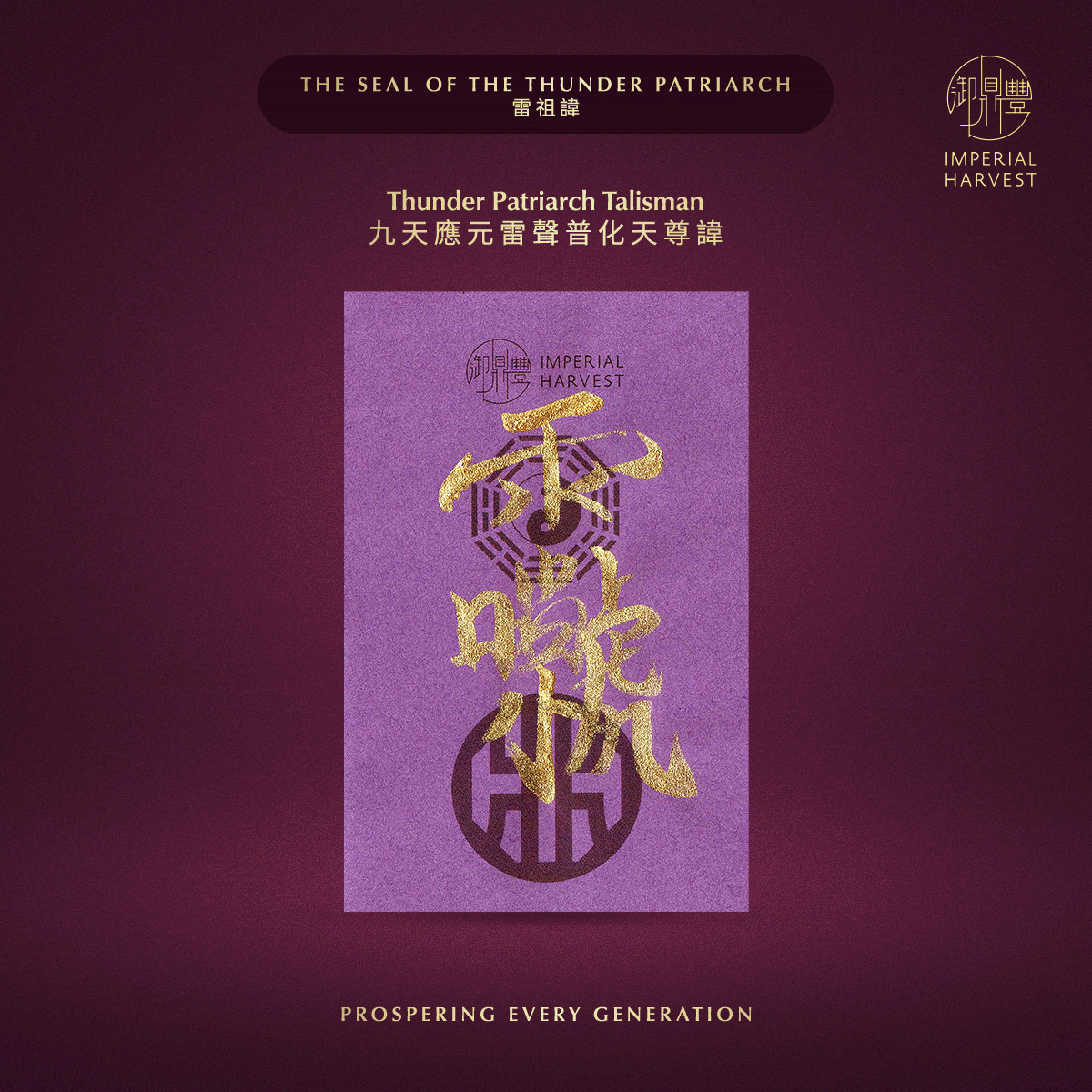 Blog 04.24 The 54 Talisman Consecration Protocol of Grand Master David Goh Talisman Thunder Patriarch 1 1