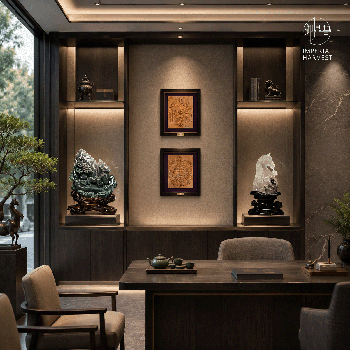 Blog 05.29 Old Mountain Sandalwood Five Wealth Gods Talisman Tablet Collection Business Premises 1