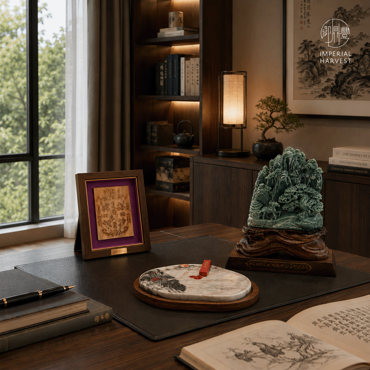 Blog 05.29 Old Mountain Sandalwood Five Wealth Gods Talisman Tablet Collection Study 1