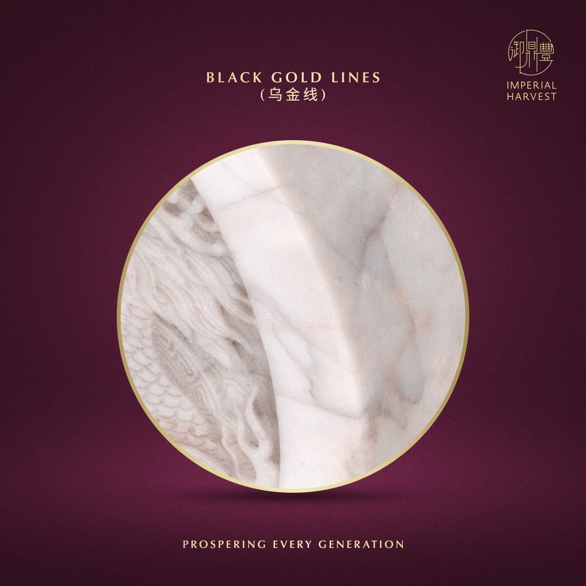 Blog 06.26 Imperial Harvest Imperial White Inkstone Five Wealth Gods Coin Black Gold Lines